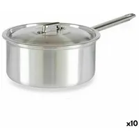 Kinvara Topf mit Deckel Silberfarben Aluminium 3 L 22