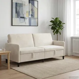 vidaXL Sofa mit Stauraum Creme 192 x 78 x 87 cm Polyester