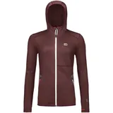 Ortovox Fleece Hoodie winetasting rot L