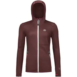 Ortovox Fleece Hoodie winetasting rot L