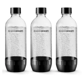 Sodastream PET-Flasche 3 x 1 l schwarz/weiß