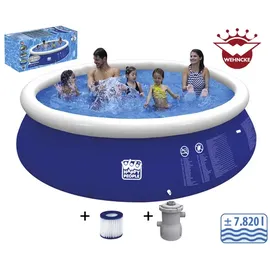 Happy People Quick Up Pool Set 420 x 84 cm inkl. Filterpumpe