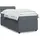vidaXL Boxspringbett 180 x 200 cm Dunkelgrau