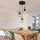 GLOBO Vintage 3-flg. 120 cm rund Holz Metall schwarz braun