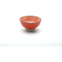 CreaTable 4er-Set CreaTable Müslischale Mediterran 440 ml Steinzeug Rot