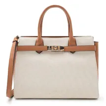 L.Credi Rea Umhängetasche Kunstleder Beige