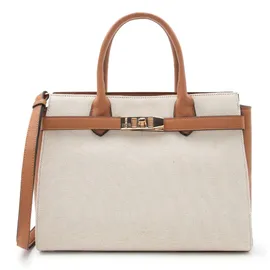 L.Credi Rea Umhängetasche Kunstleder Beige