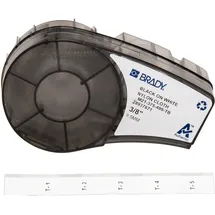 Brady Etiketten M21-375-499-TB Schwarz auf Weiß 9,53 x 4,88 cm