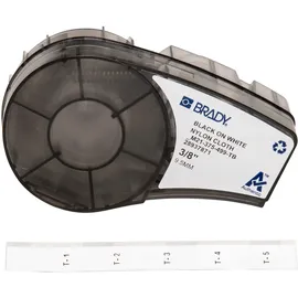 Brady Etiketten M21-375-499-TB Schwarz auf Weiß 9,53 x 4,88 cm