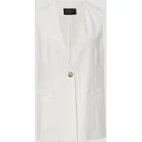 S.Oliver Relaxed Fit Indoor-Weste mit Viskose-Anteil, Offwhite, 36