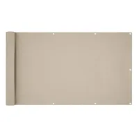 Estexo Balkonsichtschutz Balkonbespannung Sichtschutz Balkonverkleidung Blickdicht 6 M Creme / 75x600cm