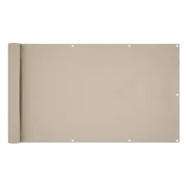 Estexo Balkonsichtschutz Balkonbespannung Sichtschutz Balkonverkleidung Blickdicht 6 M Creme / 75x600cm