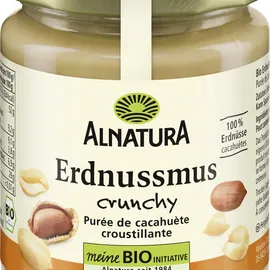 Alnatura Bio Erdnussmus crunchy mit Erdnussstuckchen 250g