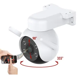 7links WLAN-Pan-Tilt-Outdoor-Überwachungskamera 2K Schwarz
