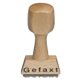kompatible Ware Textstempel "Gefaxt" ohne Logo, 1 St.
