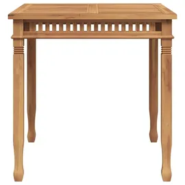 vidaXL Garten-Esstisch 80 x 80 x 80 cm Braun