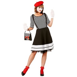 Kostüm "Pantomime-Kleid", schwarz/weiß
