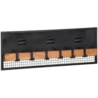 VidaXL Wandgarderobe 90 x 11 x 30 cm Massivholz