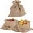 Relaxdays Jutesack 3er Set braun 55 x 50 cm