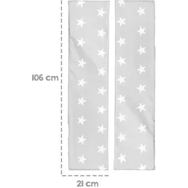 roba Bankauflage 108 x 20 x 2 cm grau 2-tlg.