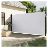 vidaXL Seitenmarkise Ausziehbar Weiß 200x600 cm