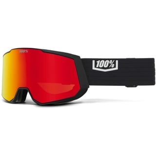 100% Snowcraft XL Skibrille (Größe One Size, schwarz)