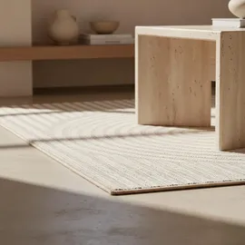 KADIMA DESIGN Teppich Outdoor VENTOUX in Beige, im Boho-Stil, 240 x 340 cm