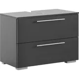 welltime Waschbeckenunterschrank Carlos, Waschbeckenunterschrank, Made in Germany, B: 80 cm Solide Verarbeitung - Dieses Produkt ist in Deutschland gefertigt schwarz