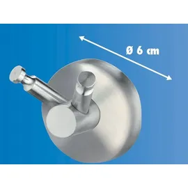 Trendline Multifunktionshaken Simple Round Edelstahl gebürstet