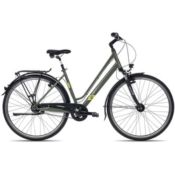 2R Manufaktur Trekkingrad TRX8 Trapez 2023, 8 Gang Shimano Nexus 8 SG-C6001-8C Rücktritt Schaltwerk, Nabenschaltung Rücktritt, Trekkingrad 28 Zoll grün grün 53 cm