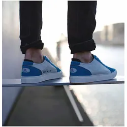 Sneaker Jib Segeltuch - blau - 45