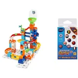 VTech Marble Rush - Adventure Set S100 – Für 4-12 Jahren & Marble Rush - 10er-Set MarBalls – Zusätzliche Kugeln für alle Marble Rush Murmelbahnen – Mit Länderflaggen – Für Kinder von 4-12 Jahren