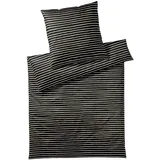 Elegante Mako-Satin Bettwäsche »Lines« 2432-09 Bettwäsche / 240x220 cm / 2x 80x80 cm