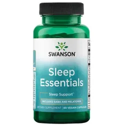 Schlaf-Essentials Enthält GABA und Melatonin 60 Pflanzenkapseln