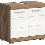 VCM xonox.home Waschbeckenunterschrank Wave X06E4705 Nox Oak Dekor/Weiß