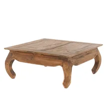 DESIGN DELIGHTS Opiumtisch Braun Holz 80 x 80 x 35 cm