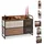 Relaxdays Schubladenschrank 58 x 87,5 x 31,5 cm Braun