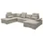 ed exciting design Wohnlandschaft beige, Kunststoff, 5-Sitzer, U-Form, mit Bettfunktion, Bettkasten", - 324 x 107 x 170 (218) cm, Wohnzimmer, Sofas, & Braun