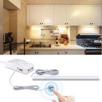 AIMENGTE LED Unterbauleuchte Küche Schrankleuchten Dimmbar mit Touch Dimmen Sensor, Lichtleiste für Kabinett Schränke Kleiderschrank Küch (1X30CM, Warmweiß)