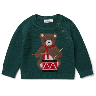 Tchibo - Kinder-Strickpullover - Baby - Gr. 62/68 - grün