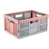 Stabile Profi-Klappbox mit Soft-Touch Griffen, 48,5 x 35 x 23,5 cm, 32 l, Lea, Nordic Red