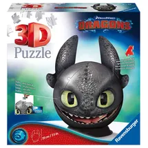 Ravensburger 3D-Puzzle Dragons 3 Ohnezahn mit Ohren