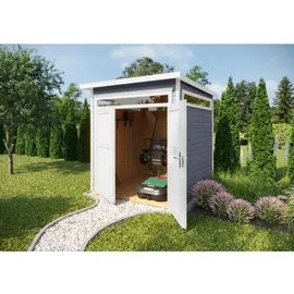 Weka Gartenhaus 265 2,20 x 1,61 m Grau