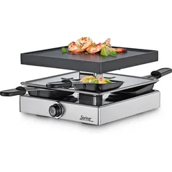 Spring Raclette 4 Classic Edelstahl Silber