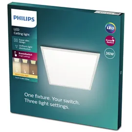 Philips Scene Switch Touch LED Deckenleuchte 1 eckig weiß