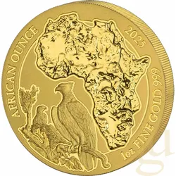 1 Unze Goldmünze Ruanda Kampfadler 2025