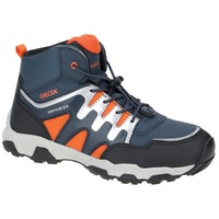 GEOX Jungen J Magnetar Boy B Abx Sneakers,37 EU,Navy Orange - 37 EU