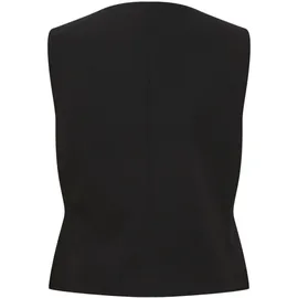 Kaffe Weste KAsakura", Damen Weste mit 5% Knöpfe Anzugweste V-Ausschnitt Business Freizeit Damenweste Ärmellos 40, Black deep), - 40