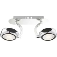 GLOBO Adretter 12W LED Spot Strahler Chalet 56220-2 grau