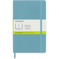 Moleskine Notizbuch mit weißen Seiten, Blau (Reef), Groß, 13